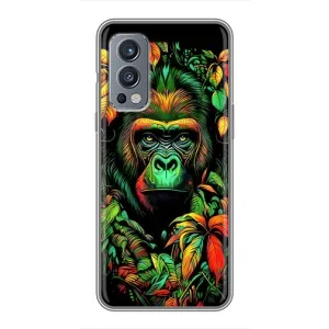 Чехол с принтом «Обезьяна в тропиках» для OnePlus Nord 2