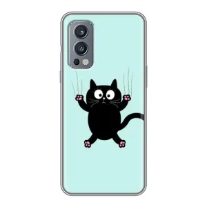 Чехол с принтом «Падающий кот» для OnePlus Nord 2