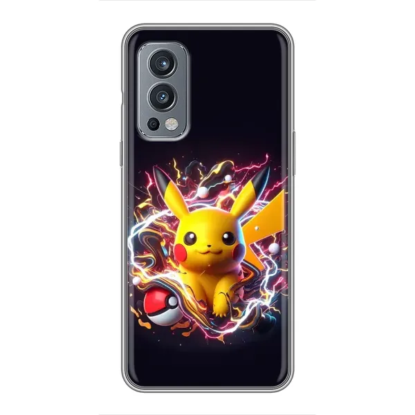 Чехол с принтом «Пикачу с мячом» для OnePlus Nord 2 Чехол с принтом «Пикачу с мячом» для OnePlus Nord 2