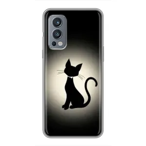 Чехол с принтом «Силуэт котика» для OnePlus Nord 2