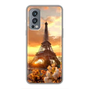 Чехол Эйфелева Башня для OnePlus Nord 2 - (AlphaPrint) (Солнечная башня)