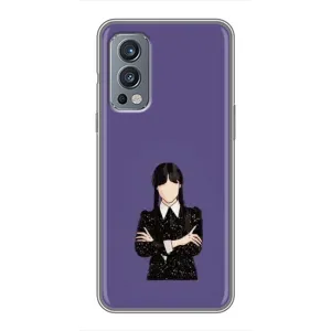 Чехлы Венсдей на OnePlus Nord 2 Уэнсдей (AlphaPrint) (Уэнздей в черном)