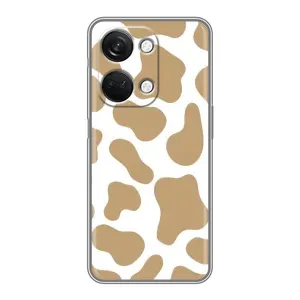 Чохол з принтом корови на OnePlus Норд 3 5G (Бежева бурьонка)