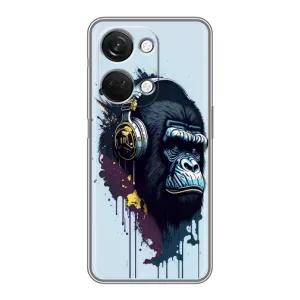 Чохол з Мавпами OnePlus Nord 3 5G - (AlphaPrint) (Горила в навушниках)