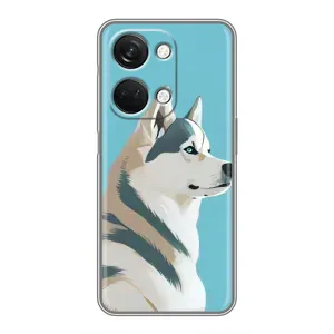 Чохол з Хаскі OnePlus Nord 3 5G - (AlphaPrint) (Хаскі арт)