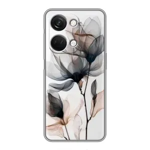 Чохол з квітковим принтом на OnePlus Норд 3 5G (Квіти на білому)