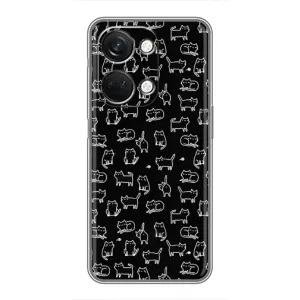 Чохол з принтом для OnePlus Nord 3 5G (AlphaPrint) Модні коти (Маленькі котики)