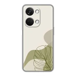 Силконовий чохол з принтом в квітах на OnePlus Nord 3 5G (Зелена монстера дизайн)