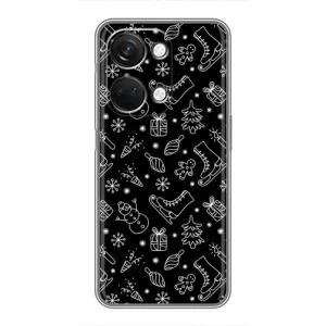 Новорічні, Святкові Чохли для OnePlus Nord 3 5G - 2024 год (Новорічний фон)