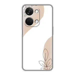 Силконовий чохол з принтом в квітах на OnePlus Nord 3 5G (Нюдова гілочка абстракція)