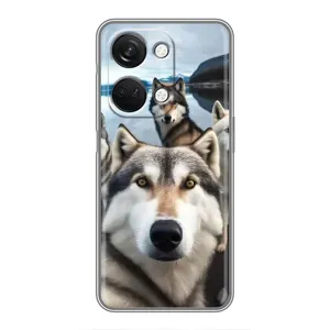 Чохол з Хаскі OnePlus Nord 3 5G - (AlphaPrint) (Селфі Хаскі)