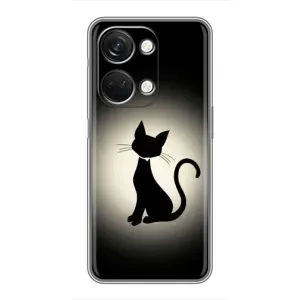 Чохол з принтом для OnePlus Nord 3 5G (AlphaPrint) Модні коти (Силует котика)