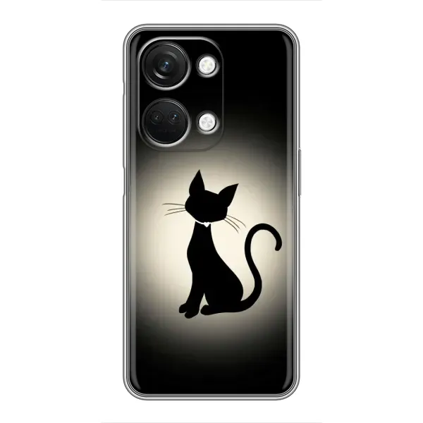 Чехол с принтом «Силуэт котика» для OnePlus Nord 3 5G