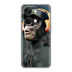 Чохол з Мавпами OnePlus Nord 3 5G - (AlphaPrint) (В навушниках)