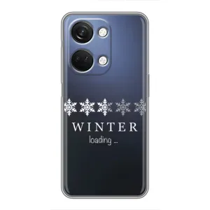 Зимні Чохли для OnePlus Норд 3 5G - прозорий фон (Winter loading)