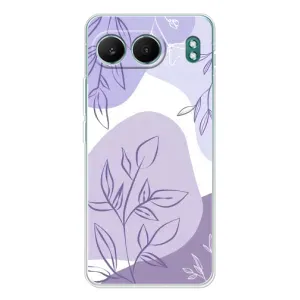 Силконовий чохол з принтом в квітах на OnePlus Nord 4 (Фіолетове листя абстракція)