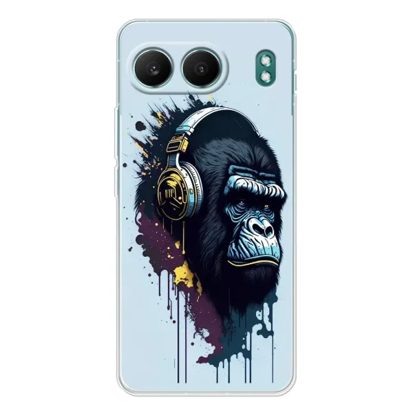 Чехол с принтом «Горилла в наушниках» для OnePlus Nord 4 Чехол с принтом «Горилла в наушниках» для OnePlus Nord 4