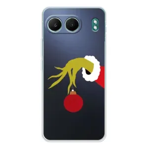 Зимние Чехлы для ВанПлас Норд 4 - прозрачный фон (Гринч с игрушкой)