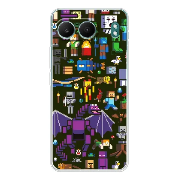Чехол с принтом «Коллаж Майнкрафт» для OnePlus Nord 4