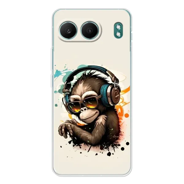 Чехол с принтом «Макака в наушниках» для OnePlus Nord 4 Чехол с принтом «Макака в наушниках» для OnePlus Nord 4
