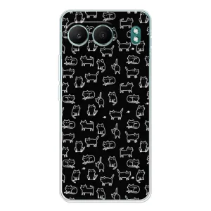 Чехол с принтом для OnePlus Nord 4 (AlphaPrint) Модные коты