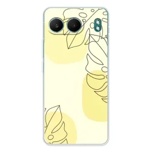 Силконовий чохол з принтом в квітах на OnePlus Nord 4 (Жовта монстера арт)