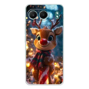 Яскравий чохол для OnePlus Nord 4 з Зимові Оленята (Олень з шарфом)