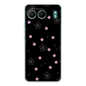 Чехол с принтом «Розовые цветы на черном» для OnePlus Nord 4