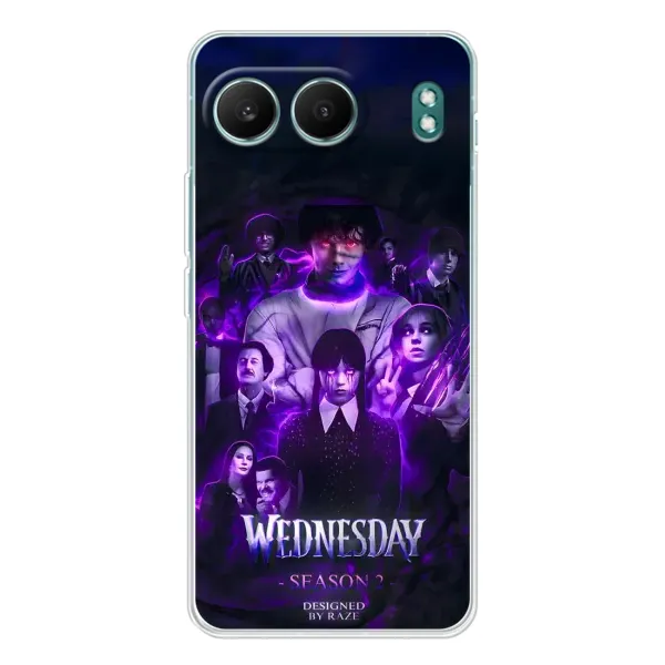 Чохол з принтом «Фіолетова магія Венздей» для OnePlus Nord 4 Чохол з принтом «Фіолетова магія Венздей» для OnePlus Nord 4