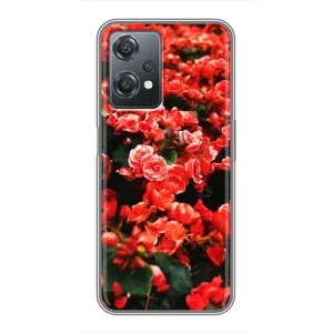 Чохли з квітами для OnePlus Nord CE 2 (5G) (IV2201) (VPrint) (Квіти червоні)