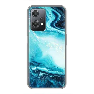 Мраморний чехол на OnePlus Nord CE 2 (5G) (IV2201) (VPrint) (Блакитний мрамор)