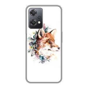 Чохли з картинкою Лисичка для OnePlus Nord CE 2 (5G) (IV2201) (VPrint) (Лиса в квітах)