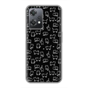 Чохол з принтом для OnePlus Nord CE 2 (5G) (IV2201) (AlphaPrint) Модні коти (Маленькі котики)