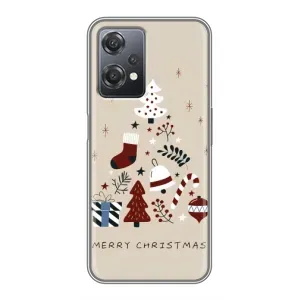 Різдвяні, Святкові Чохли для ВанПлас Норд СЕ 2 (5Г) (IV2201) (Merry Christmas)