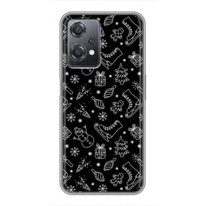 Новорічні, Святкові Чохли для OnePlus Nord CE 2 (5G) (IV2201) - 2024 год (Новорічний фон)