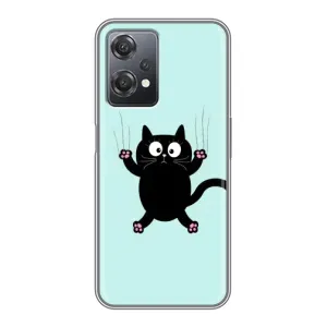 Чохол з принтом для OnePlus Nord CE 2 (5G) (IV2201) (AlphaPrint) Модні коти (Падаючий кіт)