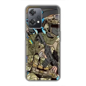Чехлы с картинкой ЗСУ для OnePlus Nord CE 2 (5G) (IV2201) (AlphaPrint) (Воїн ЗСУ)