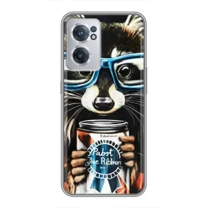 Чохол з принтом для OnePlus Норд ЦЕ 2 Лайт 5Ж - (Прикольні) (AlphaPrint) (Єнот з банкою)
