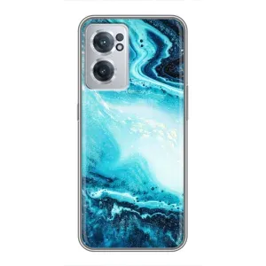 Мраморний чехол на OnePlus Nord CE 2 Lite 5G (VPrint) (Блакитний мрамор)
