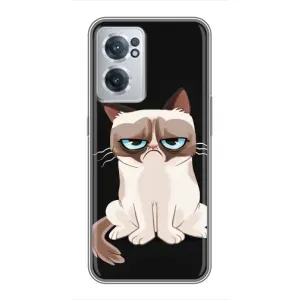 Чохол з принтом для OnePlus Nord CE 2 Lite 5G (AlphaPrint) Модні коти (Сумний кіт)