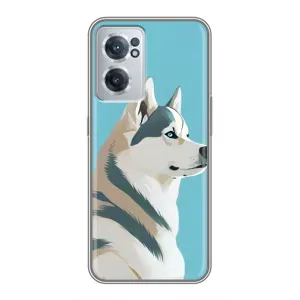 Чохол з Хаскі OnePlus Nord CE 2 Lite 5G - (AlphaPrint) (Хаскі арт)