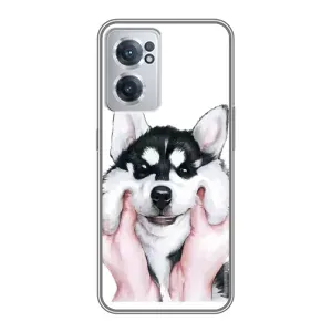 Чохол з Хаскі OnePlus Nord CE 2 Lite 5G - (AlphaPrint) (Хаскі улибака)