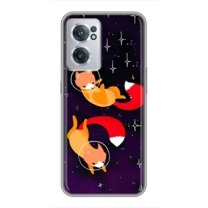 Чохли з картинкою Лисичка для OnePlus Nord CE 2 Lite 5G (VPrint) (Лисички космонавти)