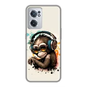 Чохол з Мавпами OnePlus Nord CE 2 Lite 5G - (AlphaPrint) (Макака в навушниках)