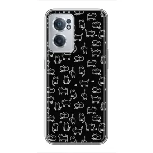 Чохол з принтом для OnePlus Nord CE 2 Lite 5G (AlphaPrint) Модні коти (Маленькі котики)