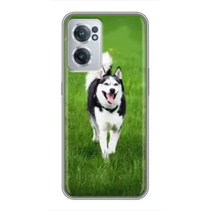 Чохол з Хаскі OnePlus Nord CE 2 Lite 5G - (AlphaPrint) (Радісний Хаскі)