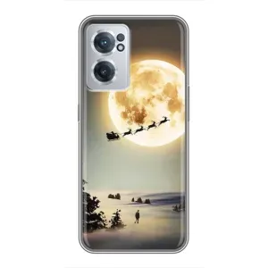 Новорічні, Святкові Чохли для OnePlus Nord CE 2 Lite 5G - 2024 год (Санта на місяці)