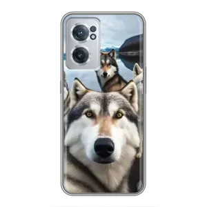 Чохол з Хаскі OnePlus Nord CE 2 Lite 5G - (AlphaPrint) (Селфі Хаскі)