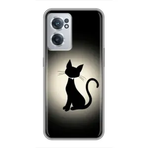 Чохол з принтом для OnePlus Nord CE 2 Lite 5G (AlphaPrint) Модні коти (Силует котика)