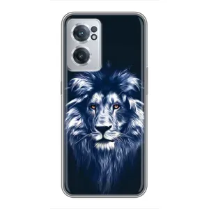 Чохол з картинкою ЛЕВ для OnePlus Nord CE 2 Lite 5G (VPrint) (Синій Лев)